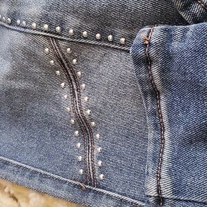 Cato Mid-Rise Studded Jeans